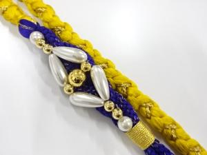 未使用品　正絹　振袖用　手組帯締め